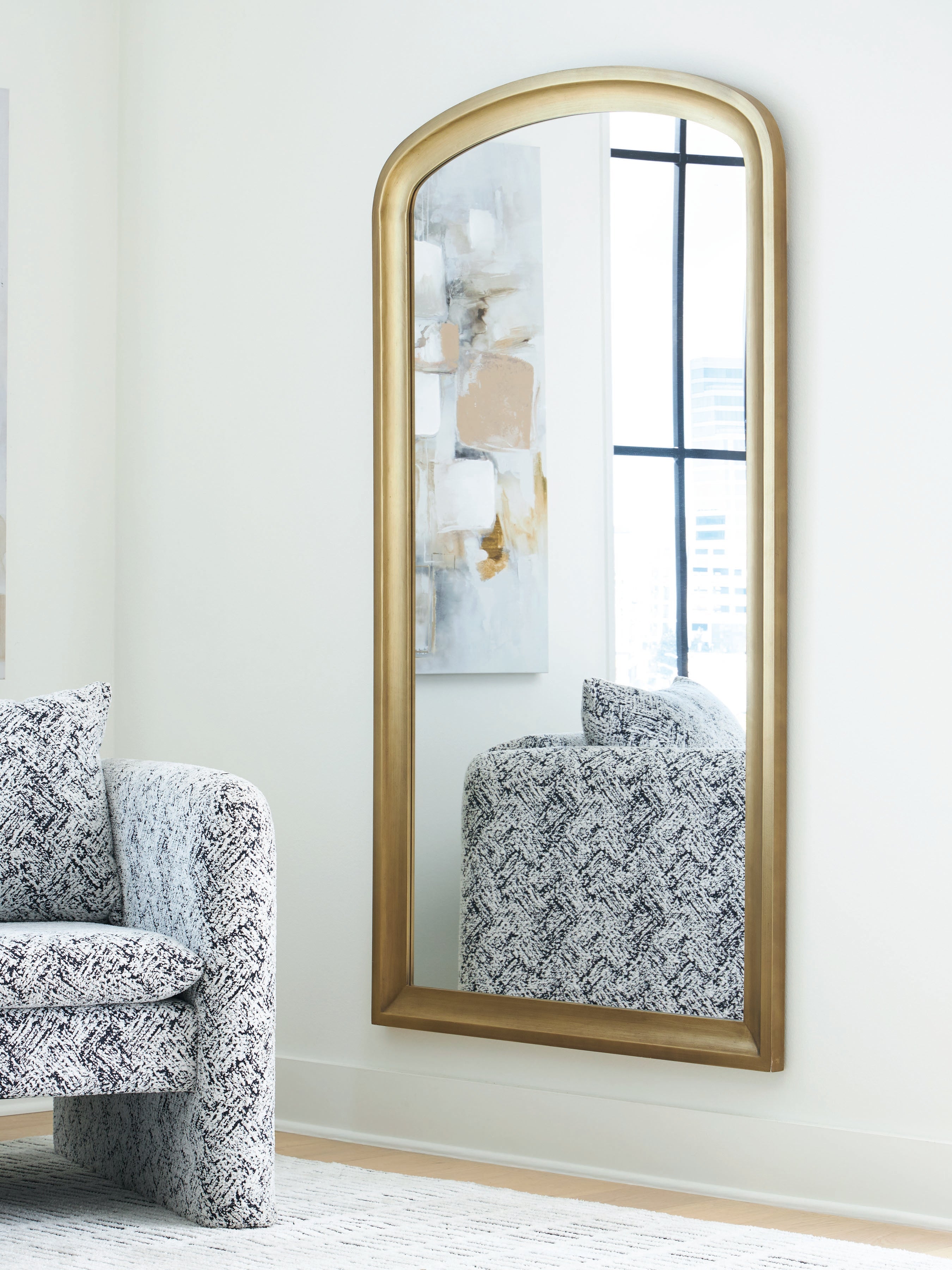 Fintan Gold Floor Mirror