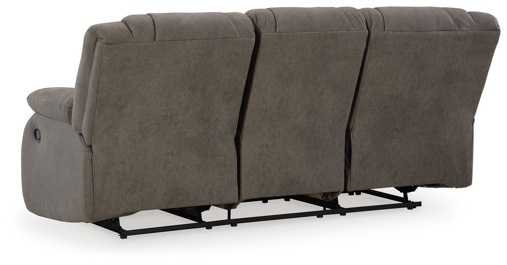 First Base Gunmetal Reclining Sofa and Recliner