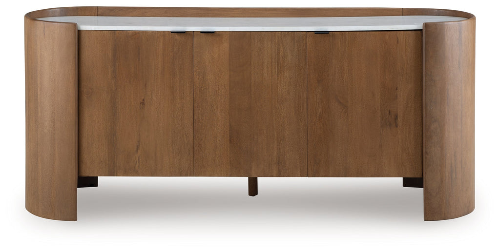 Fitzroy Brown/White Accent Cabinet