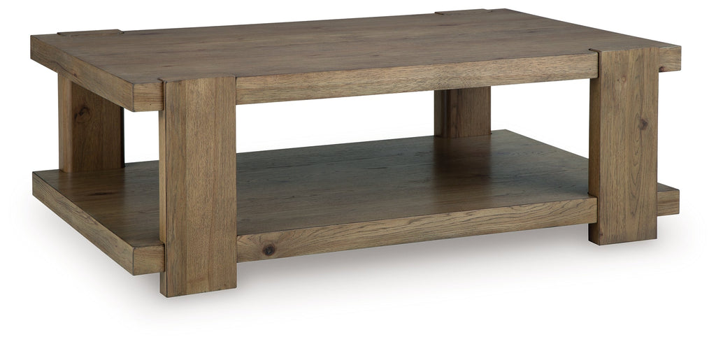Flangren Light Brown Coffee Table