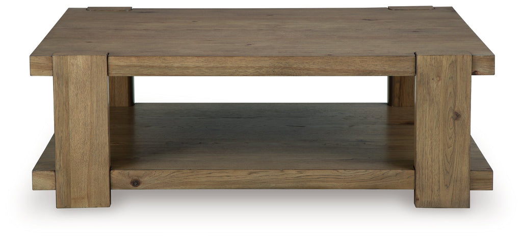 Flangren Light Brown Coffee Table