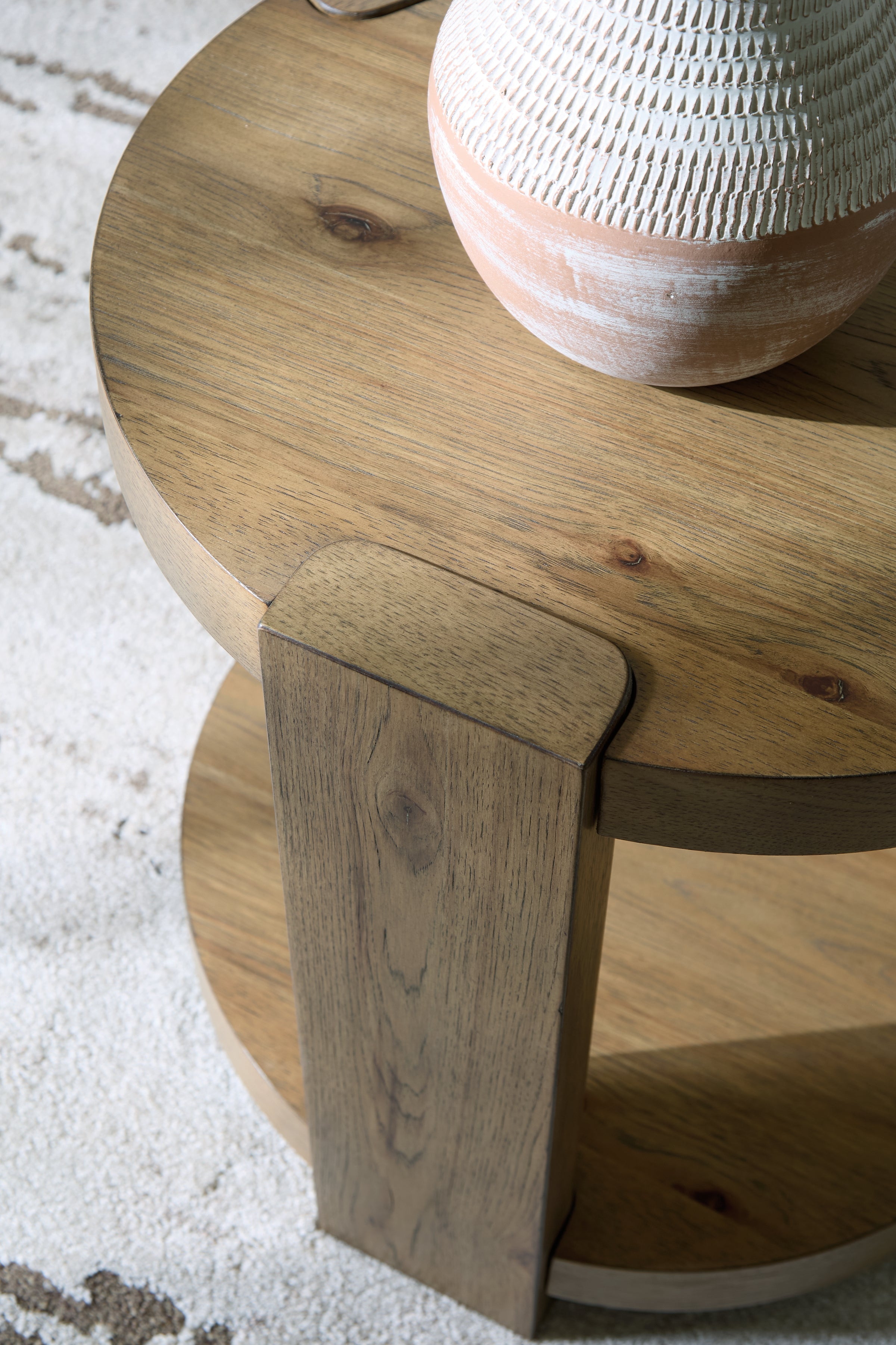 Flangren Light Brown End Table
