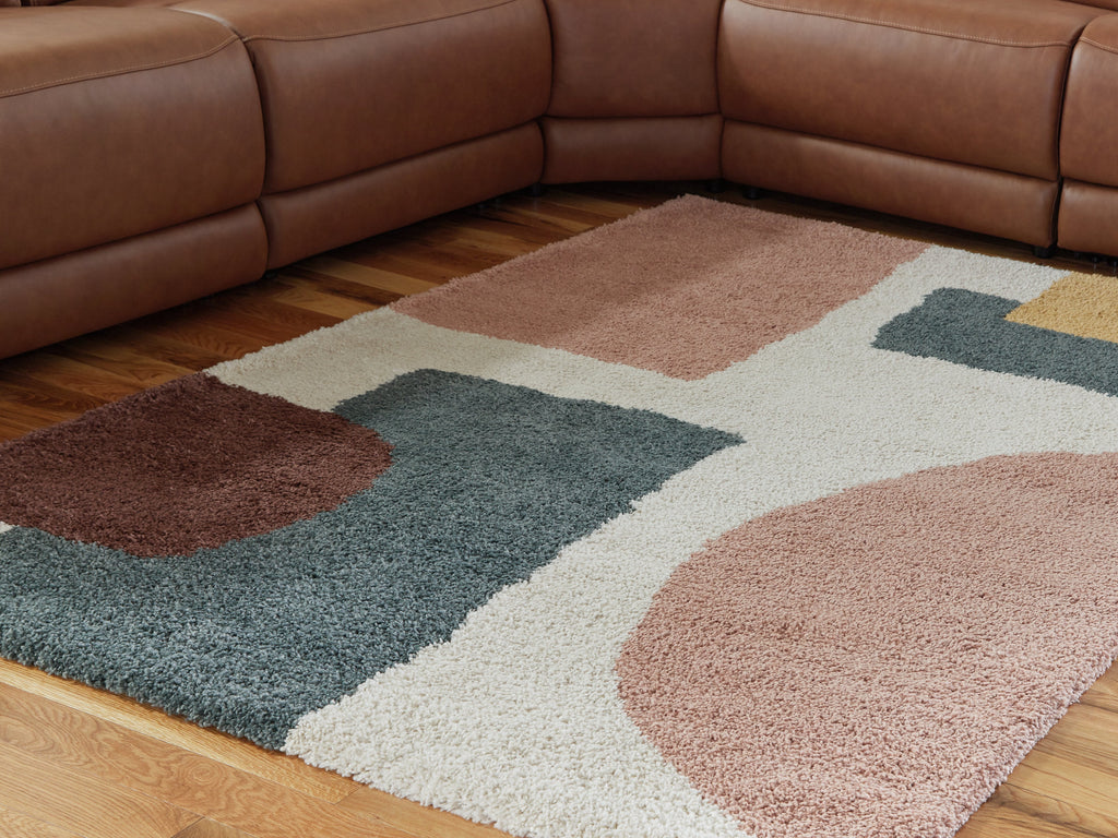 Flynnwick Cream/Pink/Gray 5' x 7' Rug