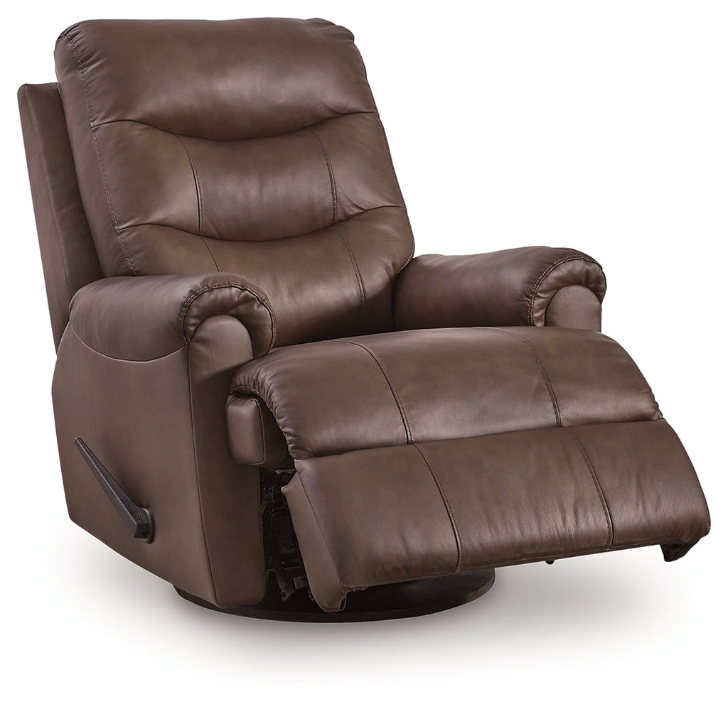 Flynwood Espresso Swivel Glider Recliner