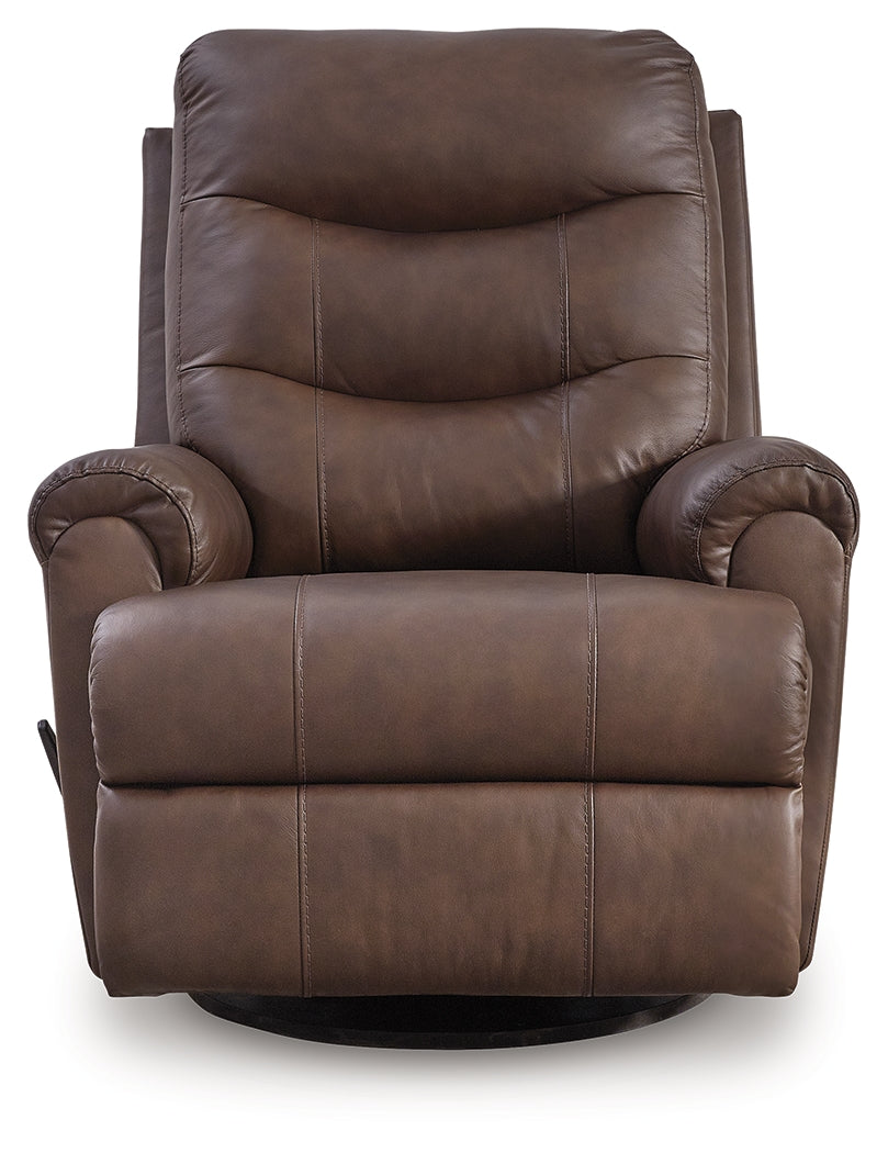 Flynwood Espresso Swivel Glider Recliner