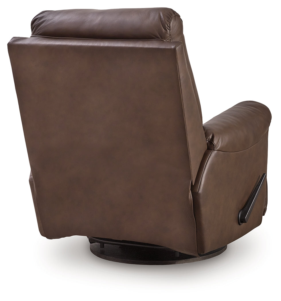 Flynwood Espresso Swivel Glider Recliner