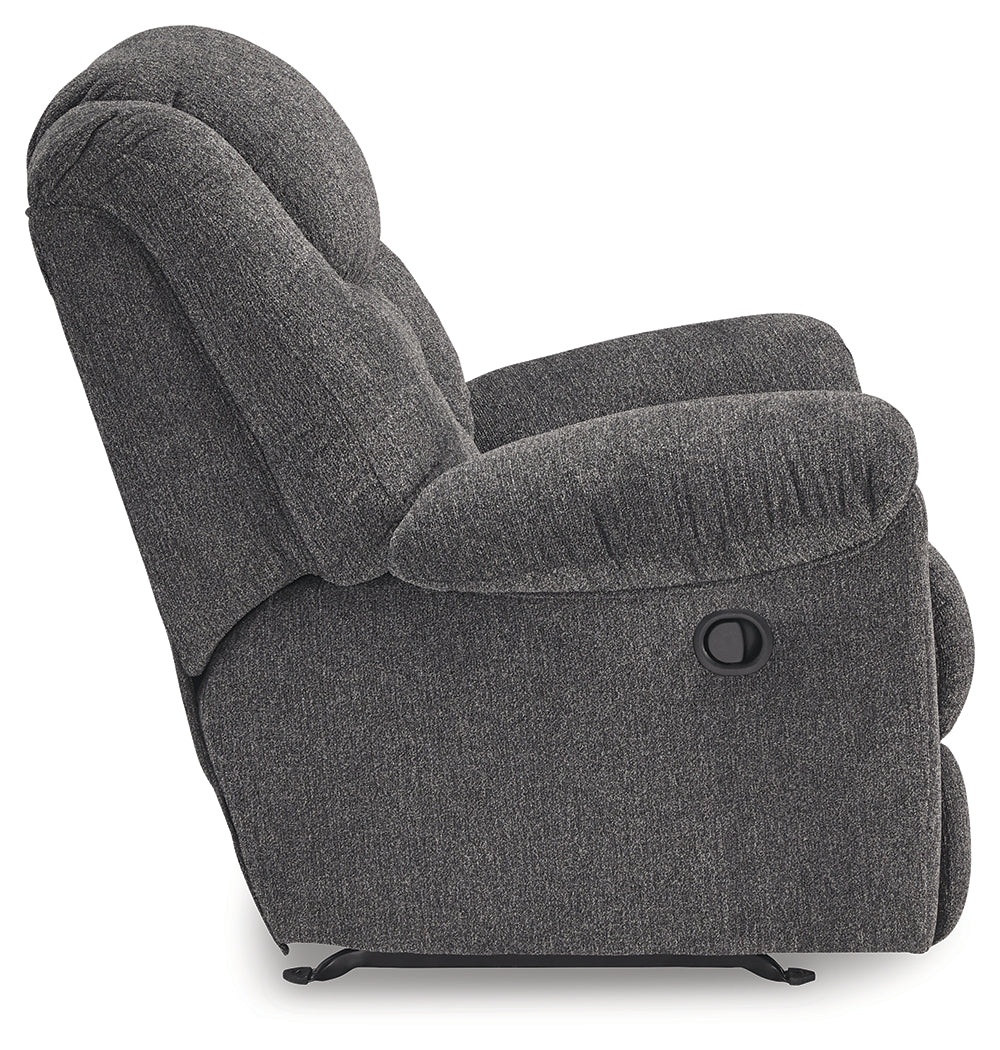 Foreside Charcoal Rocker Recliner