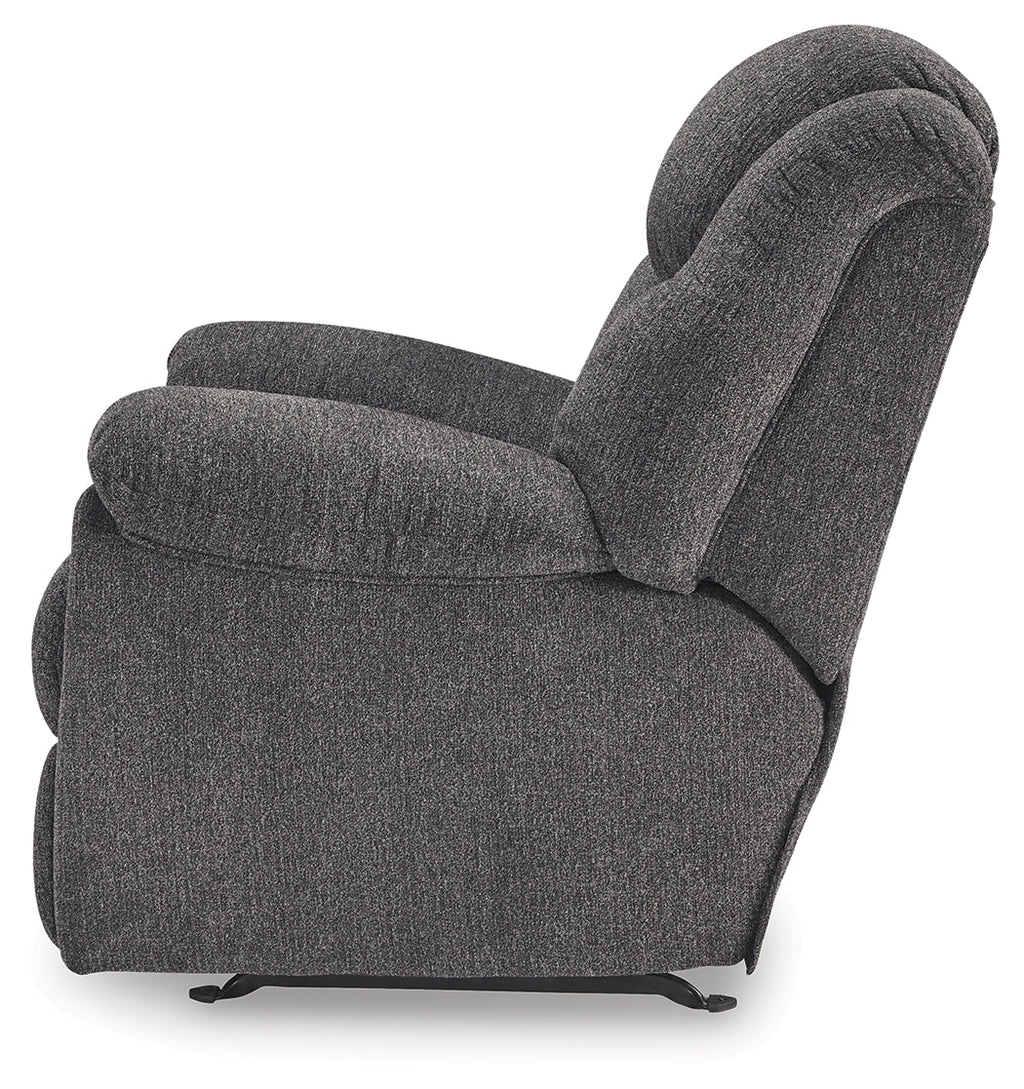 Foreside Charcoal Rocker Recliner