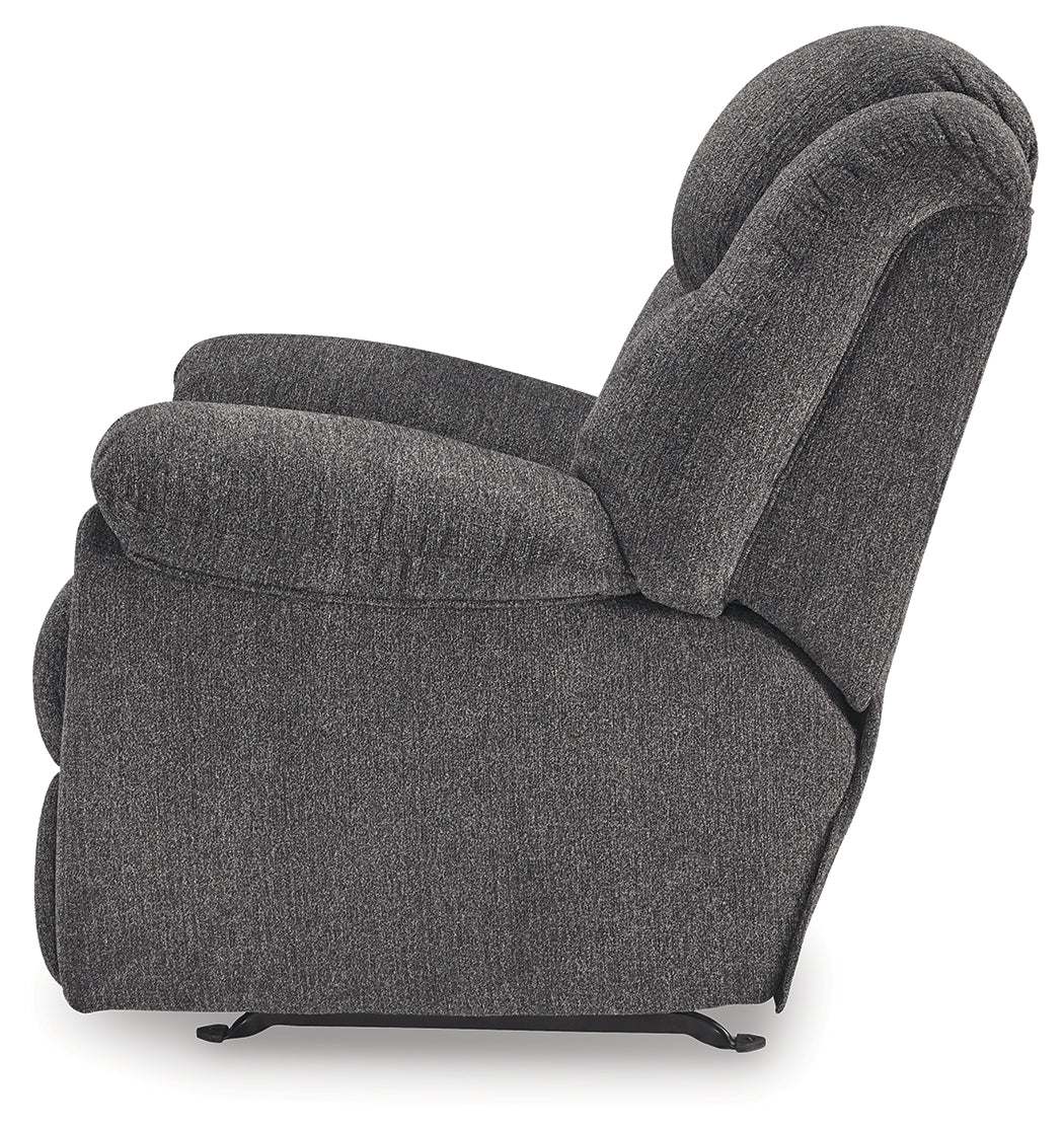 Foreside Charcoal Rocker Recliner