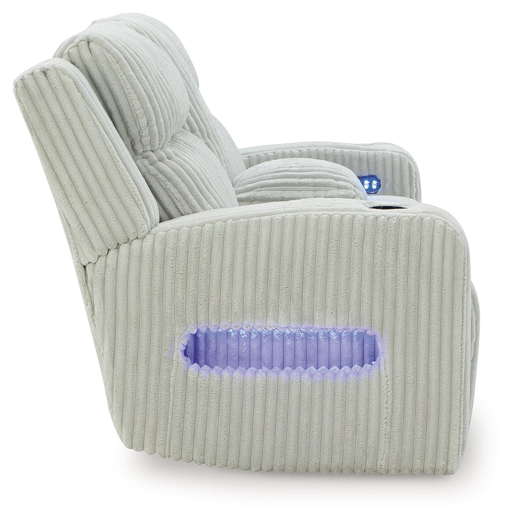 Forest Lake Alloy Power Reclining Loveseat and Power Recliner