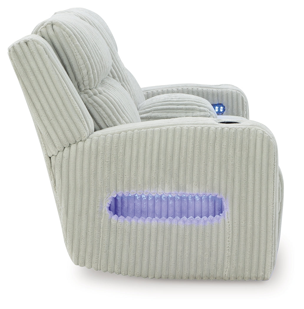 Forest Lake Alloy Power Reclining Loveseat and Power Recliner