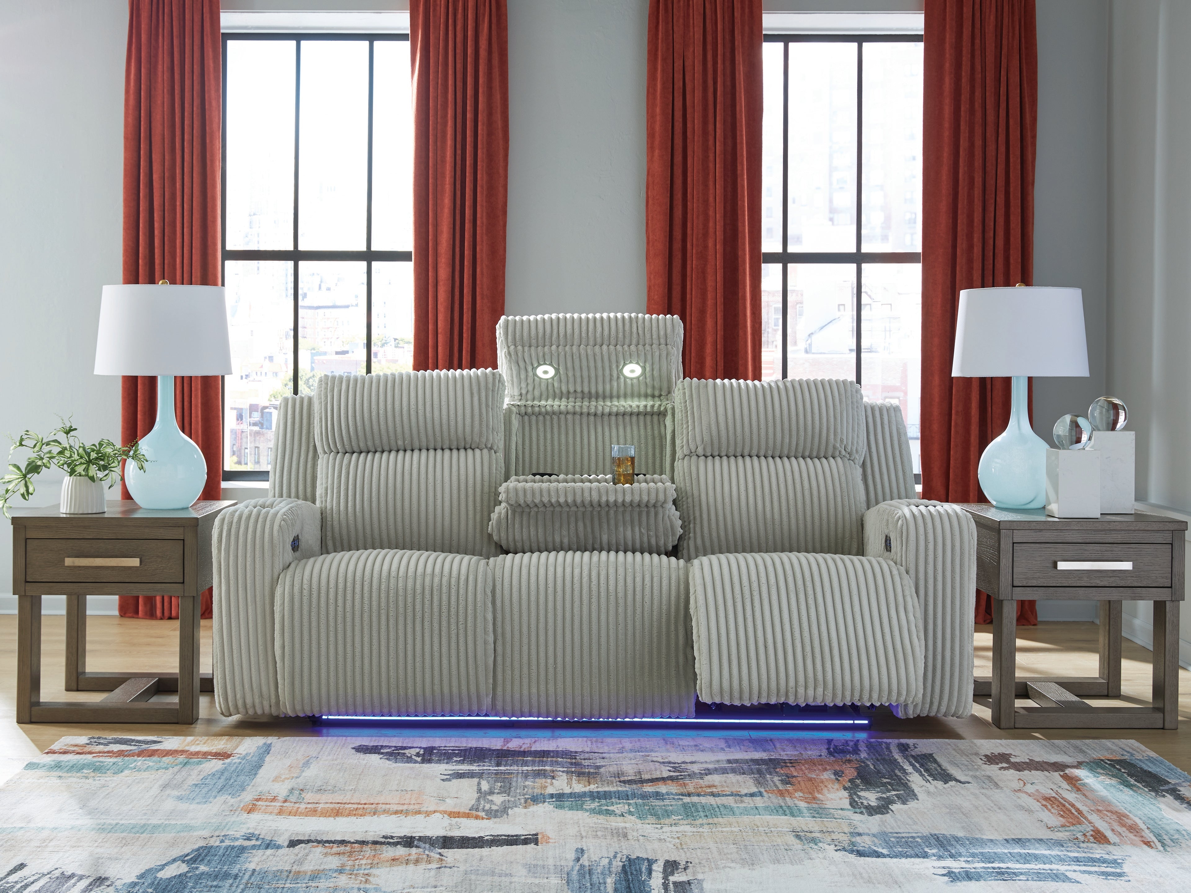 Forest Lake Alloy Power Reclining Sofa
