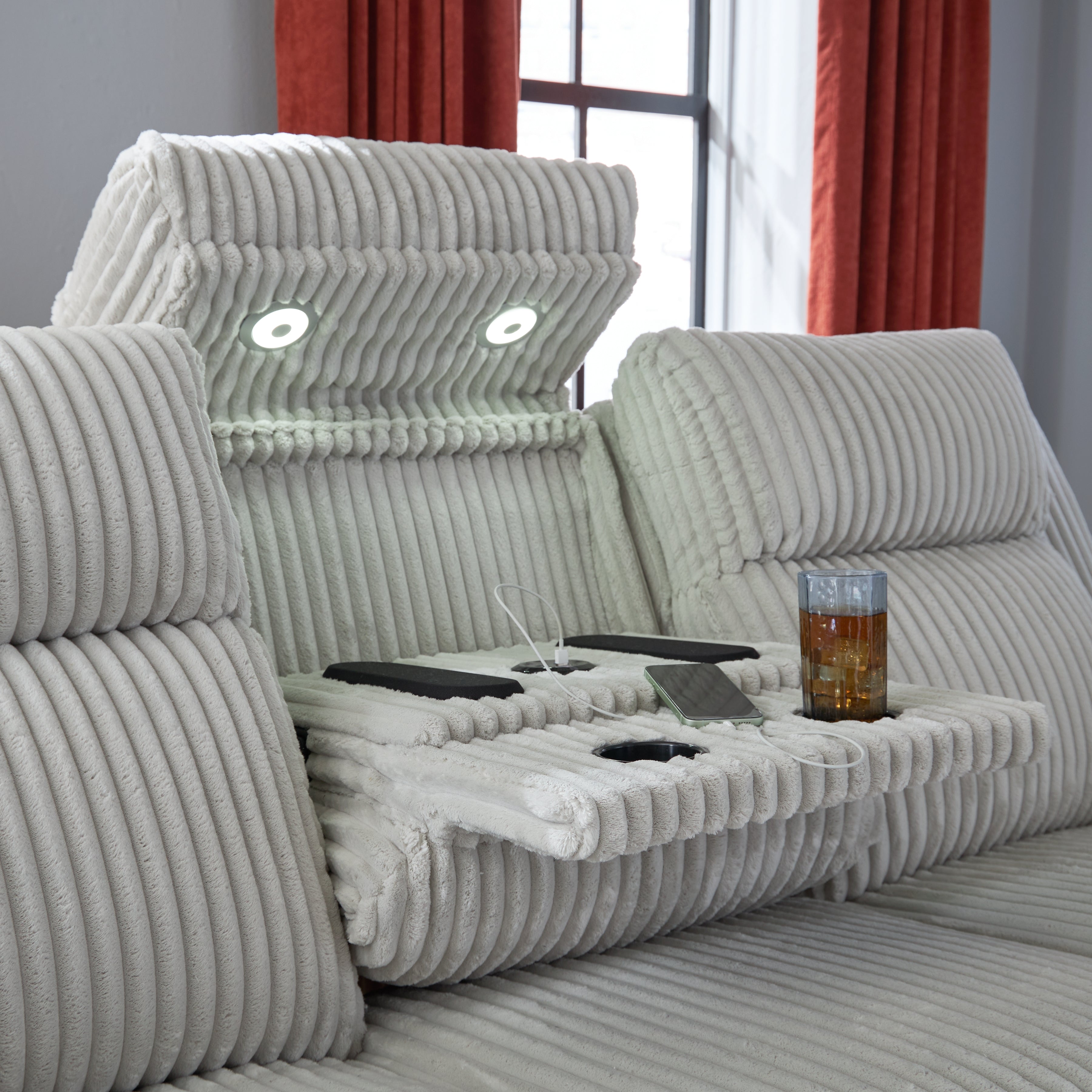 Forest Lake Alloy Power Reclining Sofa