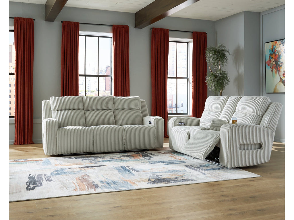 Forest Lake Alloy Power Reclining Sofa and Loveseat