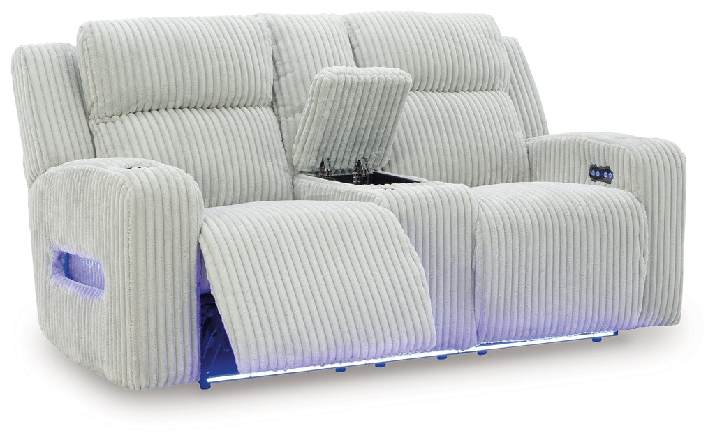Forest Lake Alloy Power Reclining Sofa and Loveseat