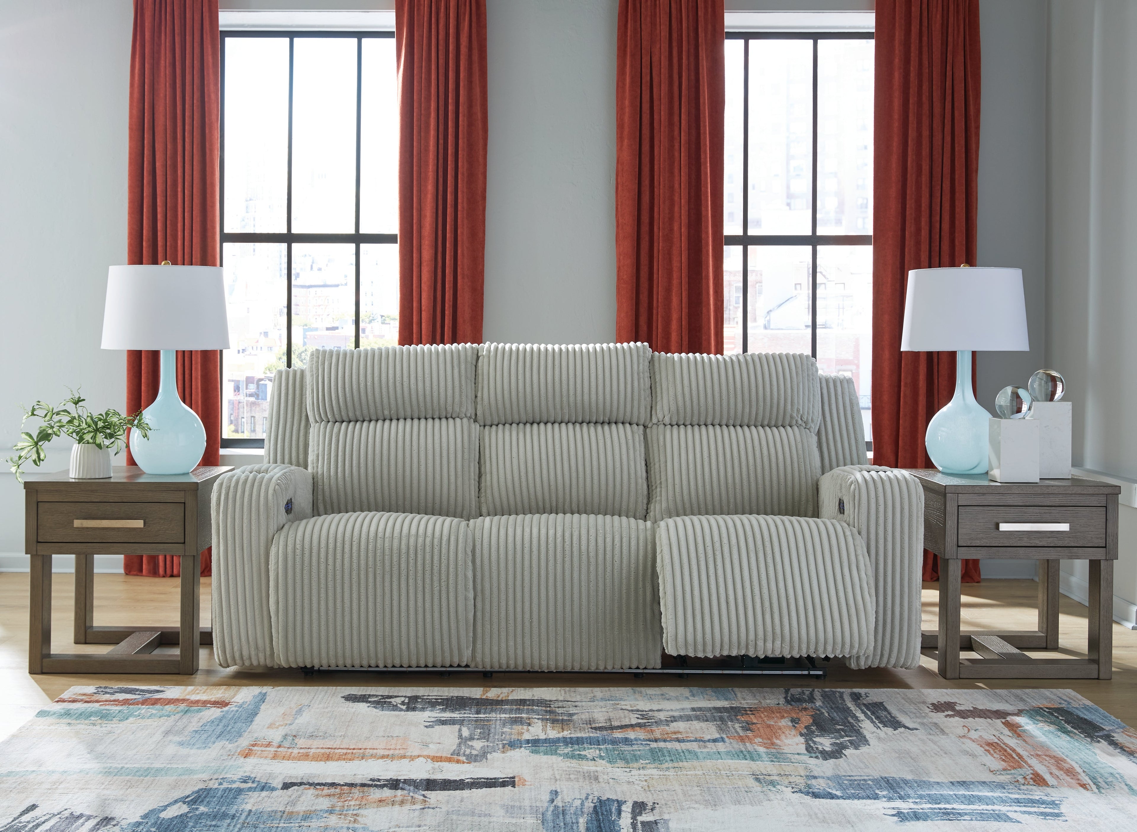 Forest Lake Alloy Power Reclining Sofa and Loveseat