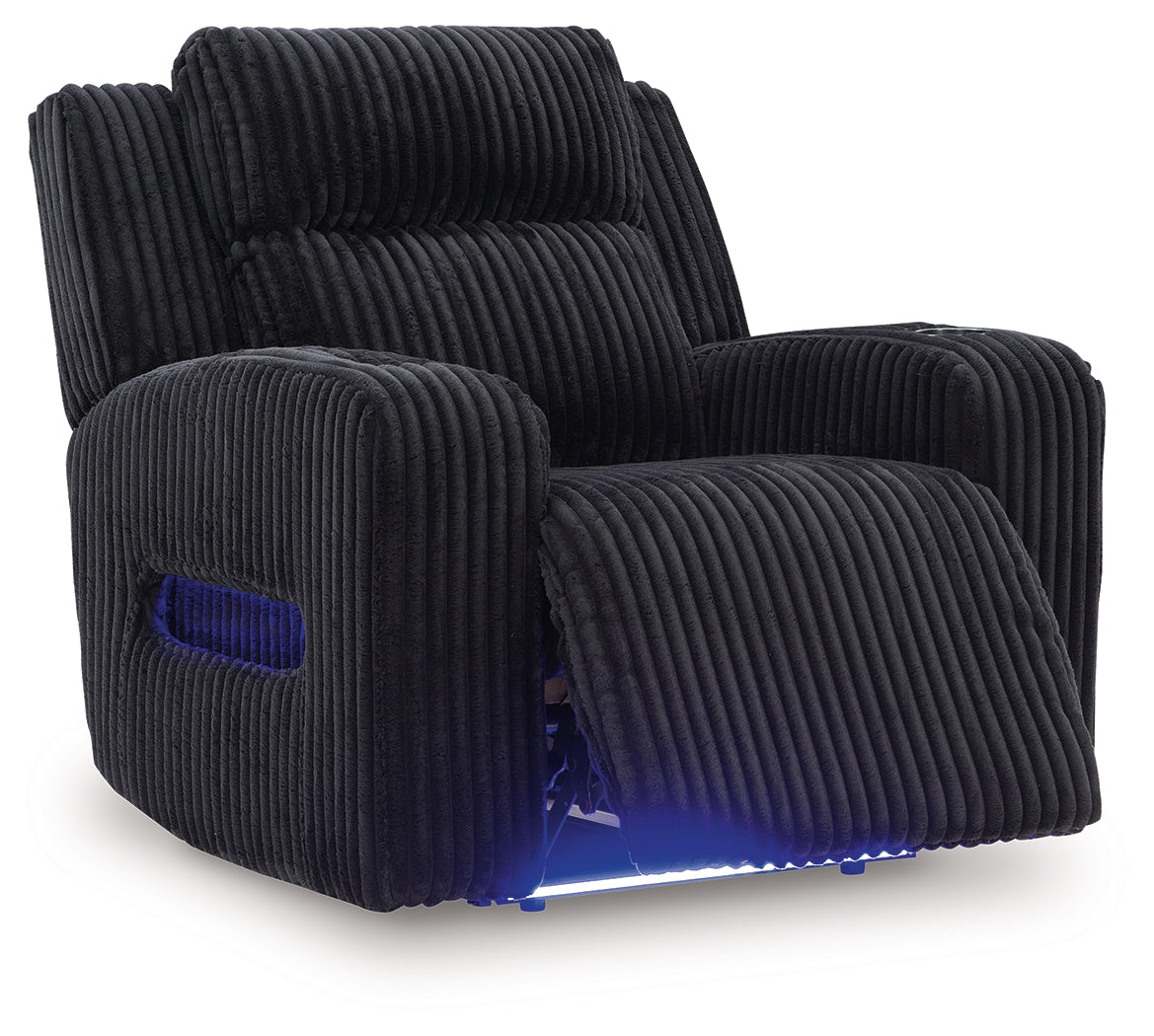 Forest Lake Black Power Recliner