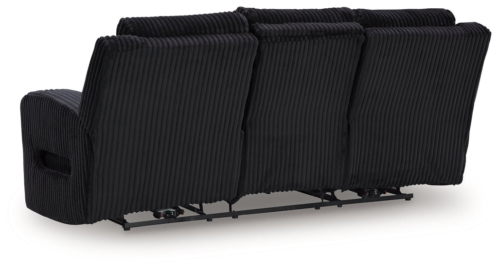 Forest Lake Black Power Reclining Sofa