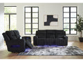 Forest Lake Black Power Reclining Sofa and Loveseat