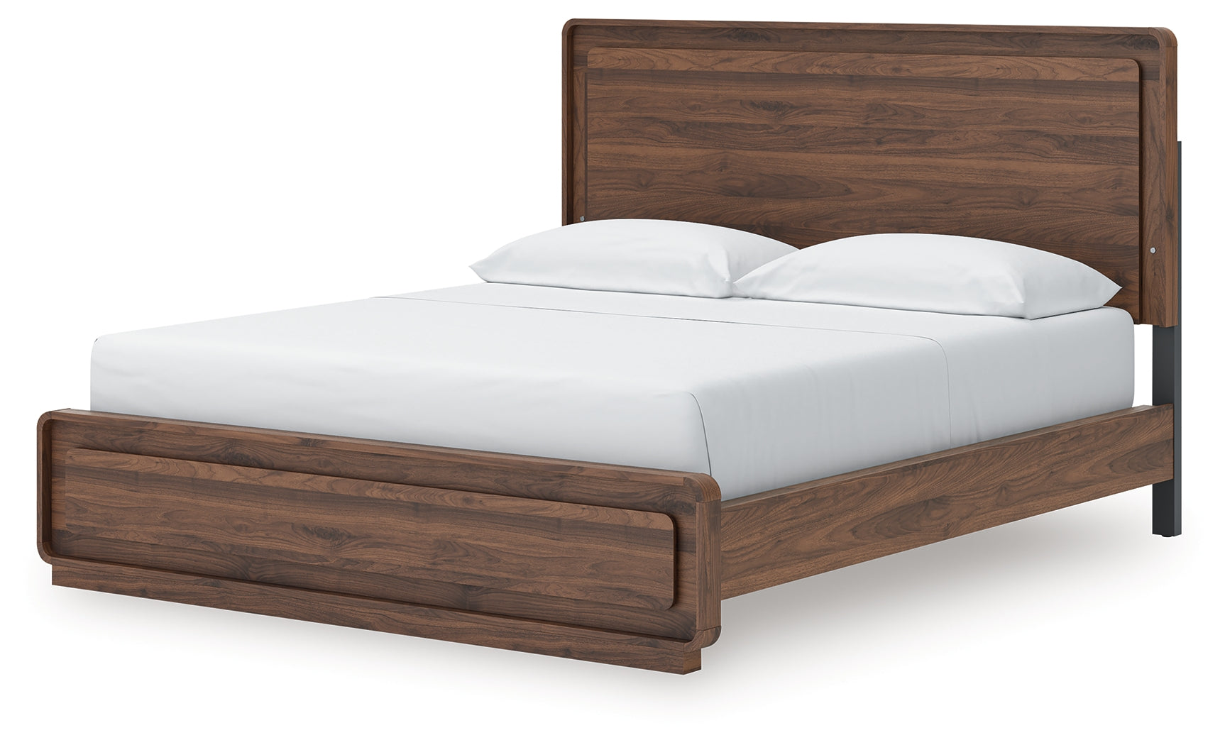 Fortlorn Walnut Brown California King Panel Bed
