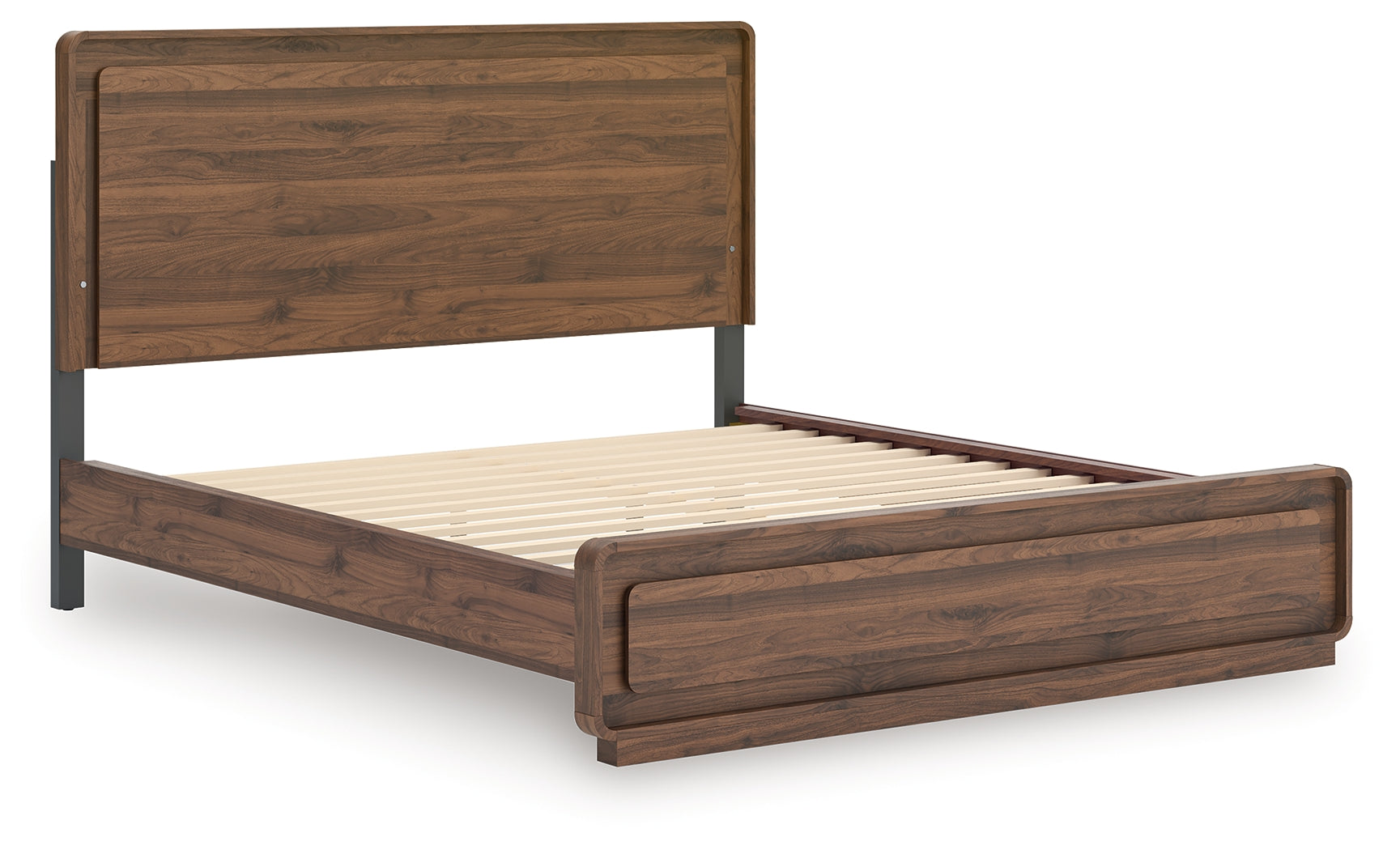 Fortlorn Walnut Brown California King Panel Bed