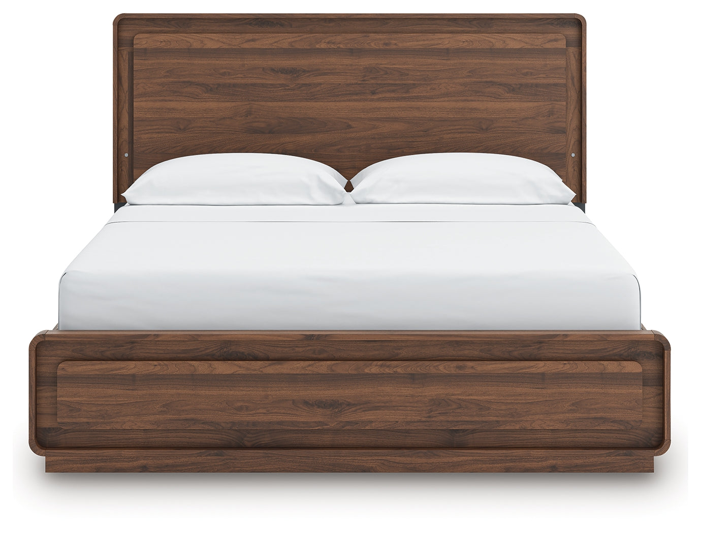 Fortlorn Walnut Brown California King Panel Bed
