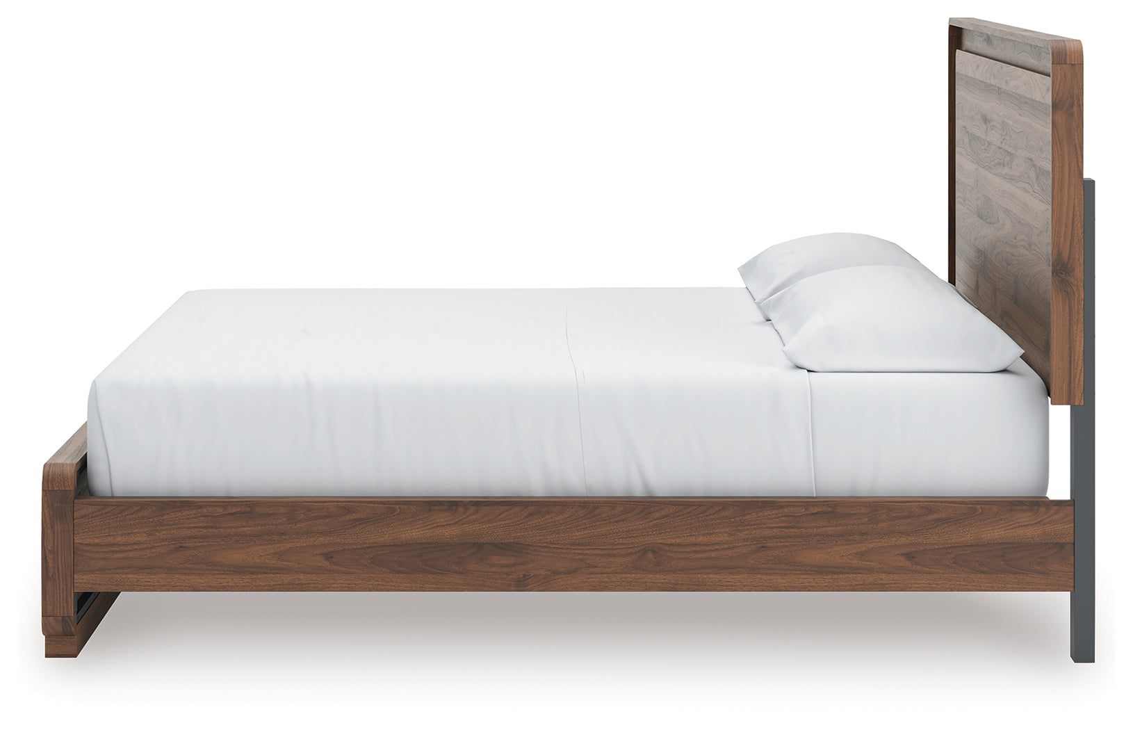Fortlorn Walnut Brown California King Panel Bed