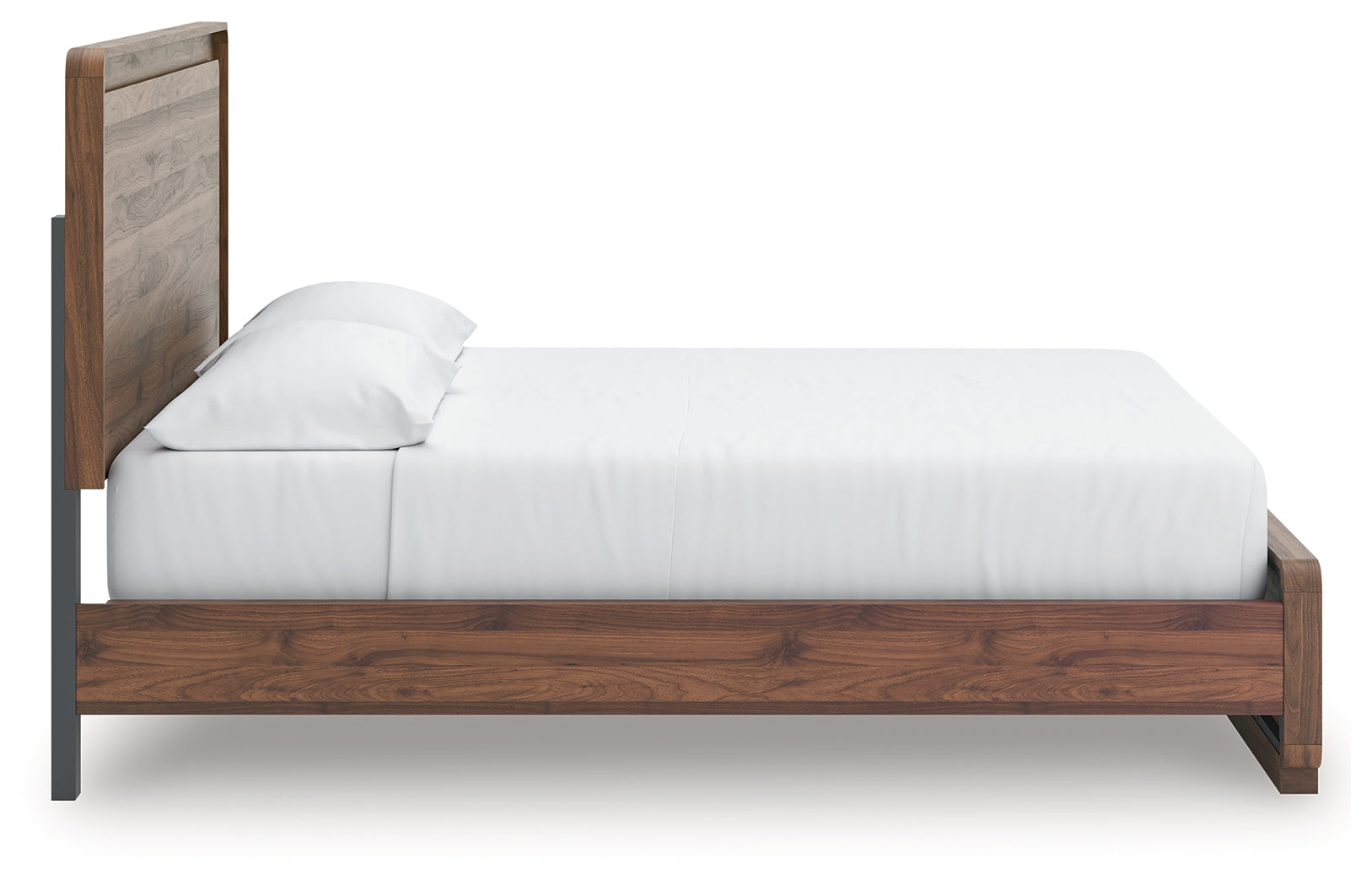 Fortlorn Walnut Brown California King Panel Bed