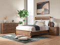 Fortlorn Walnut Brown Queen Panel Bed, Dresser and Nightstand