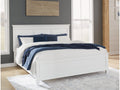 Fortman White California King Panel Bed