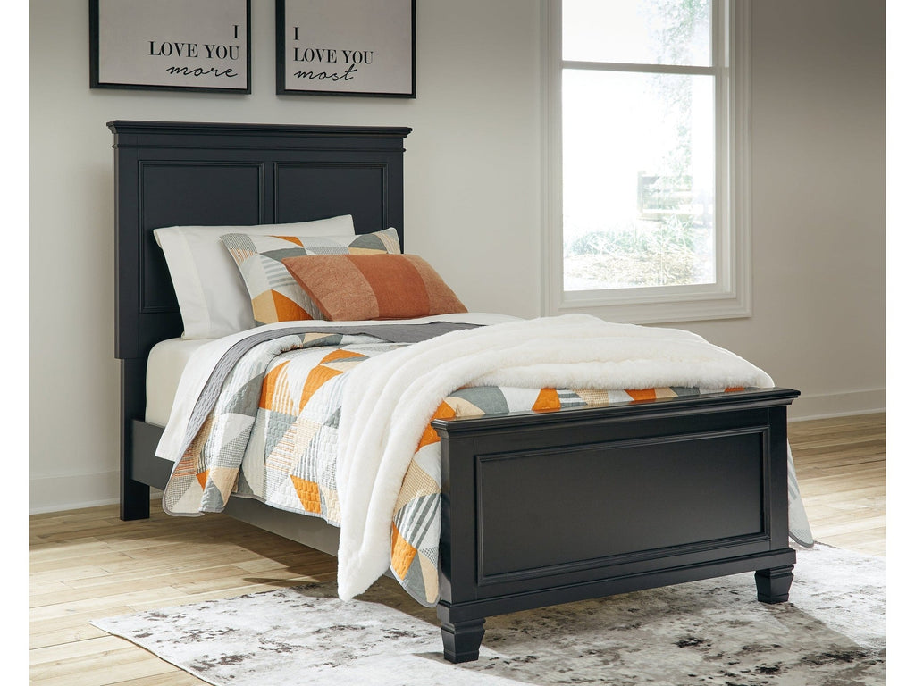 Lanolee Black Twin Panel Youth Bed