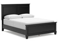 Lanolee Black Queen Panel Bed
