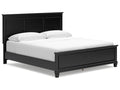 Lanolee Black California King Panel Bed