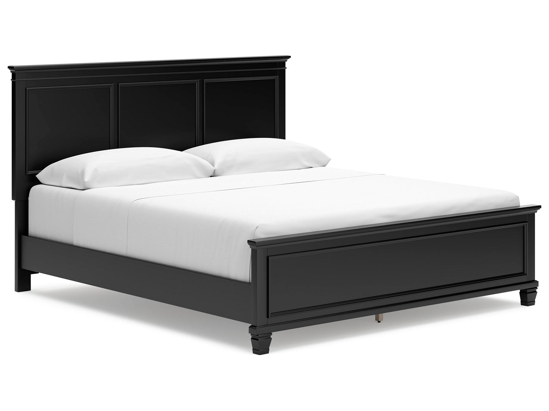 Lanolee Black California King Panel Bed