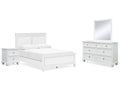 Fortman Queen Panel Bedroom Set, White
