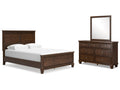 Danabrin Queen Panel Bedroom Set with Dresser and Mirror