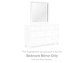 Fortman White Bedroom Mirror