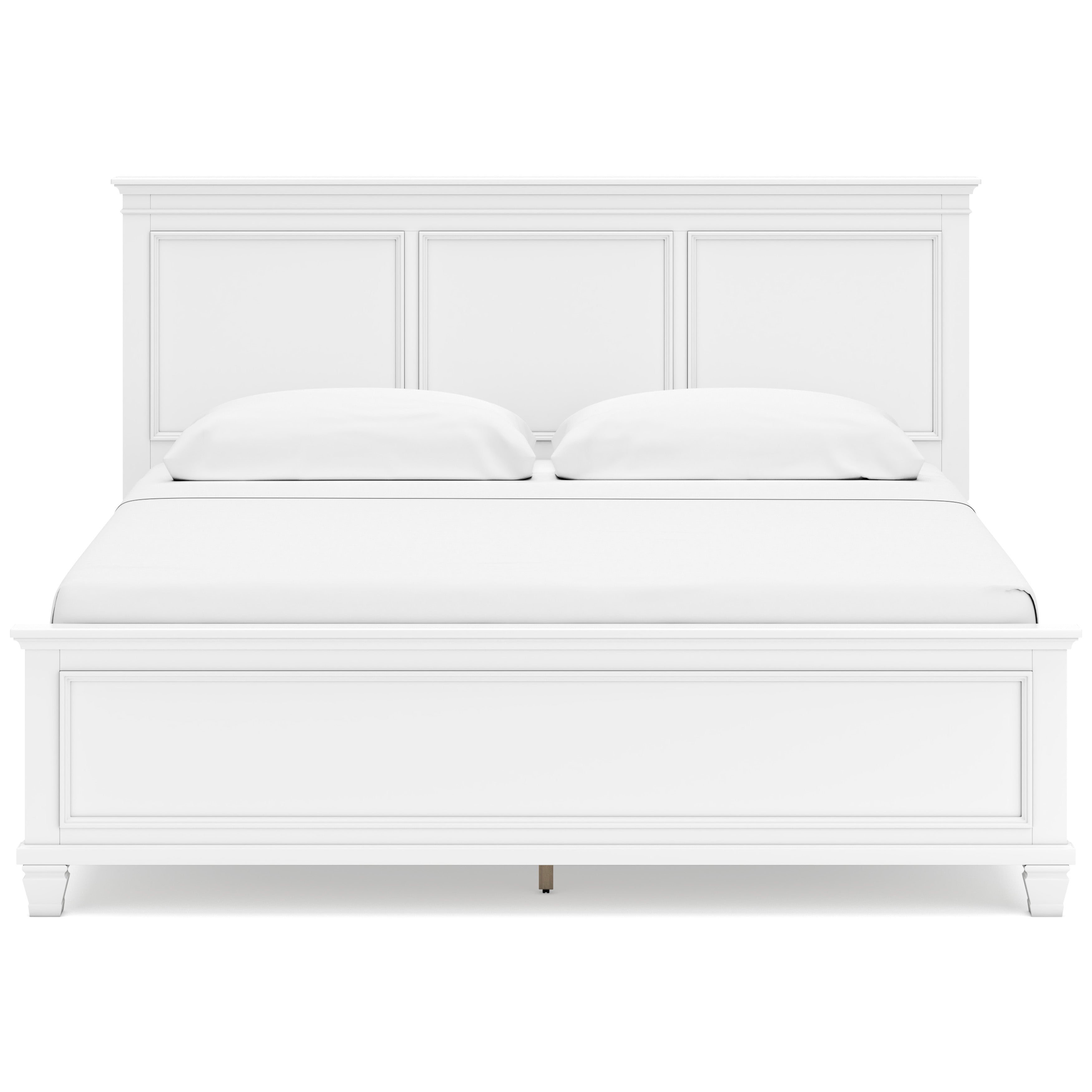 Fortman White California King Panel 5-Piece Bedroom Set