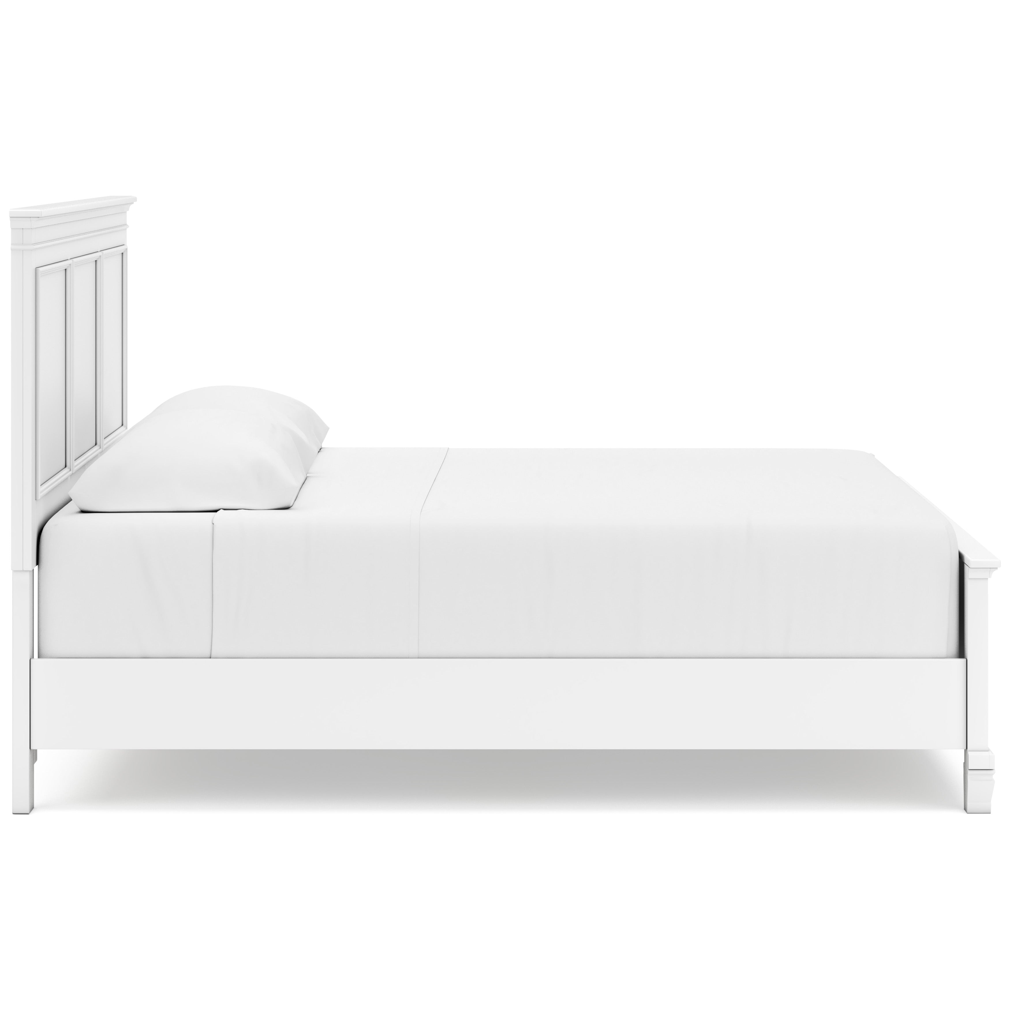 Fortman California King Panel 5 Pc Bedroom Set w/ 2 Nightstands, White