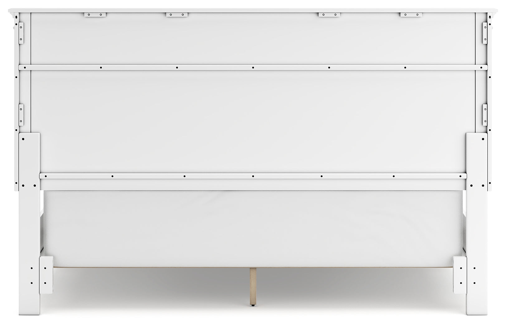 Fortman White California King Panel Bed & Dresser & Mirror
