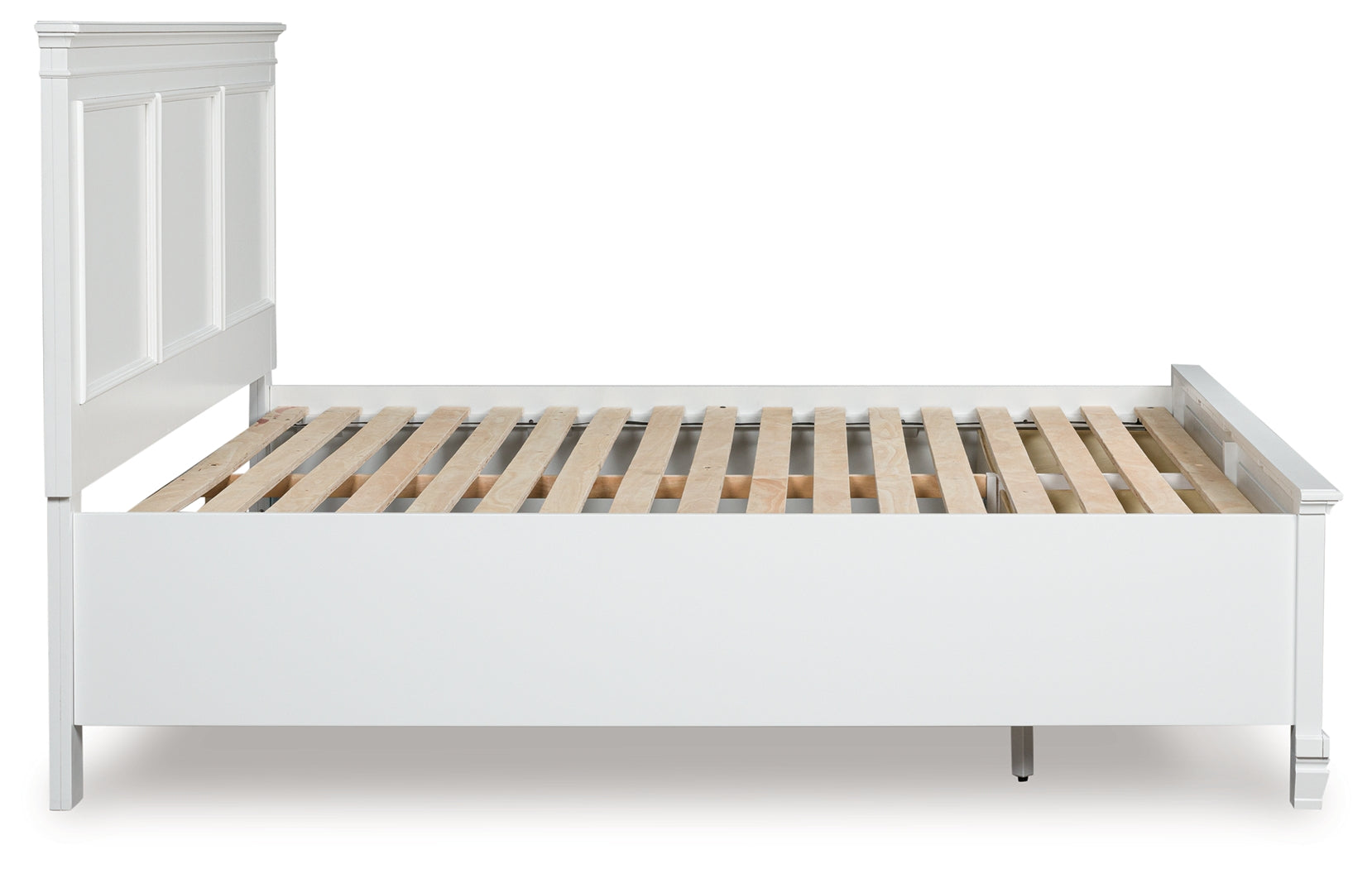 Fortman White California King Panel Storage Bed