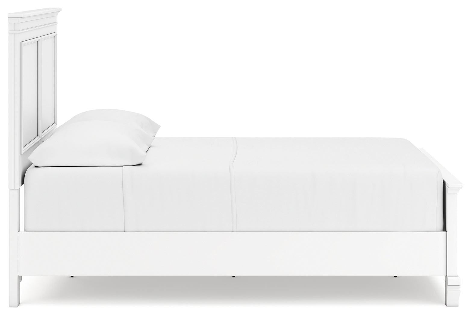 Fortman White Full Panel 6-Piece Bedroom Set w/ 2 Nightstands