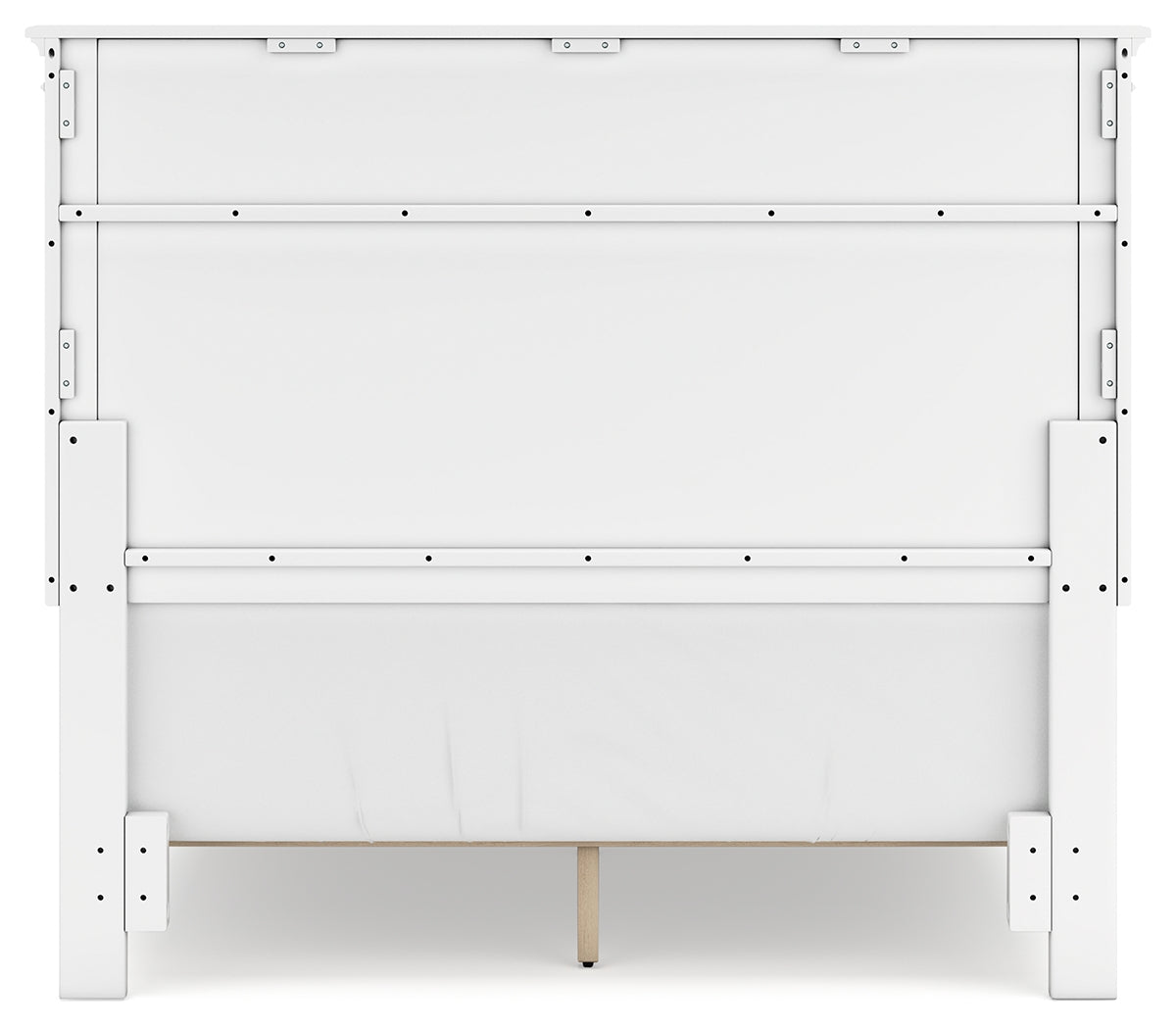 Fortman White Full Panel 5-Piece Bedroom Set