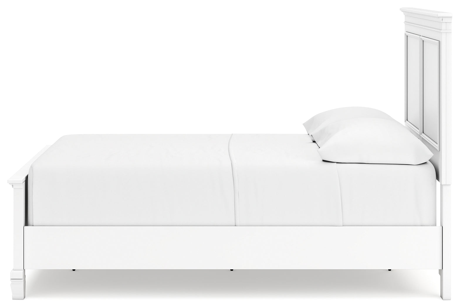 Fortman White Full Panel 6-Piece Bedroom Set w/ 2 Nightstands