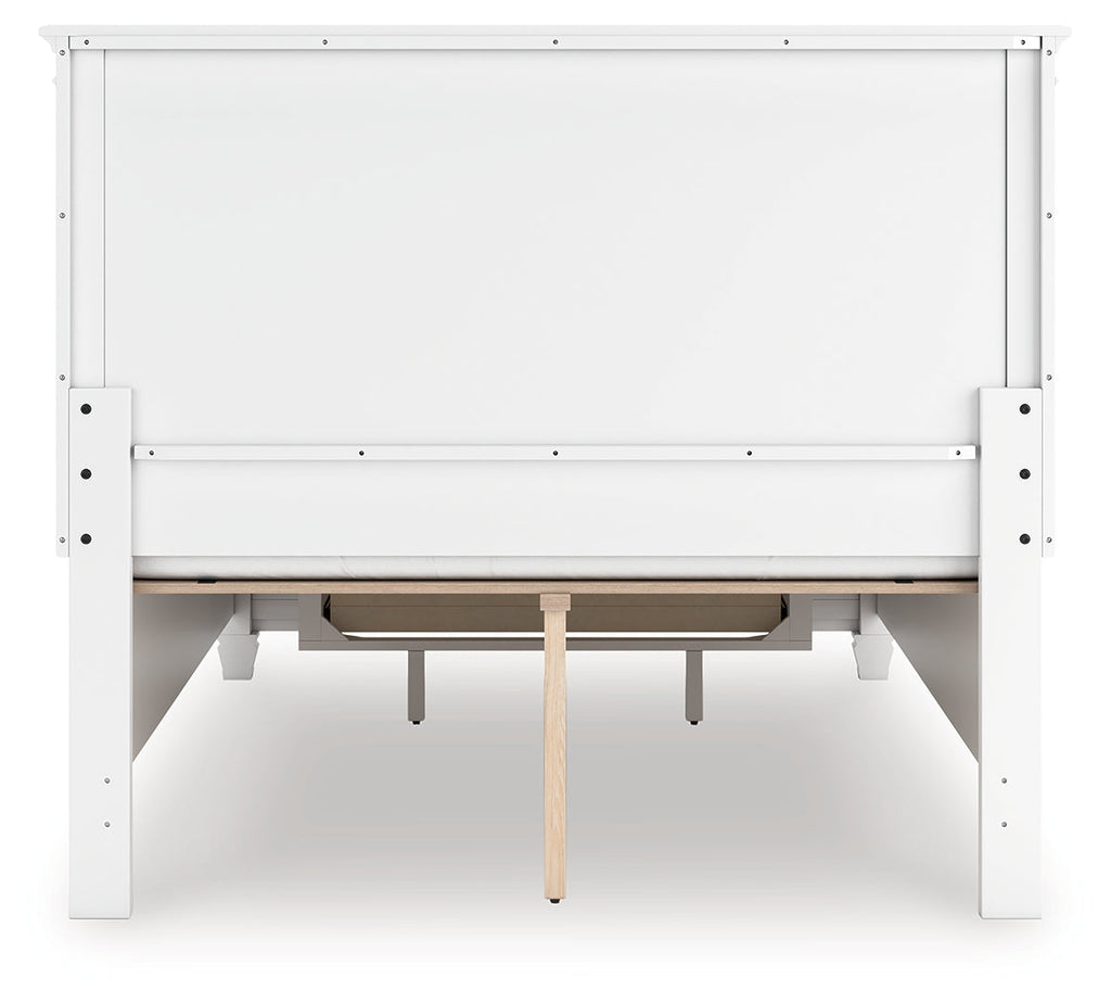 Fortman White Full Panel Storage Bed