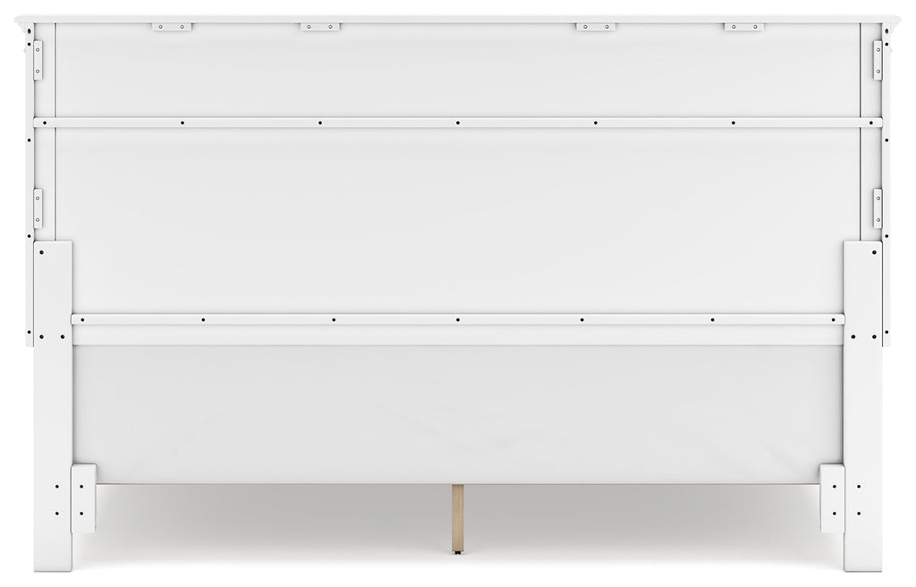 Fortman White King Panel Bed & Dresser & Mirror