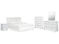 Fortman King Panel Bedroom Set, White