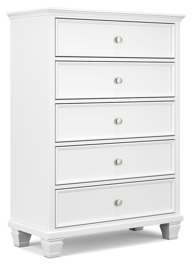 Fortman King Panel Bedroom Set, White
