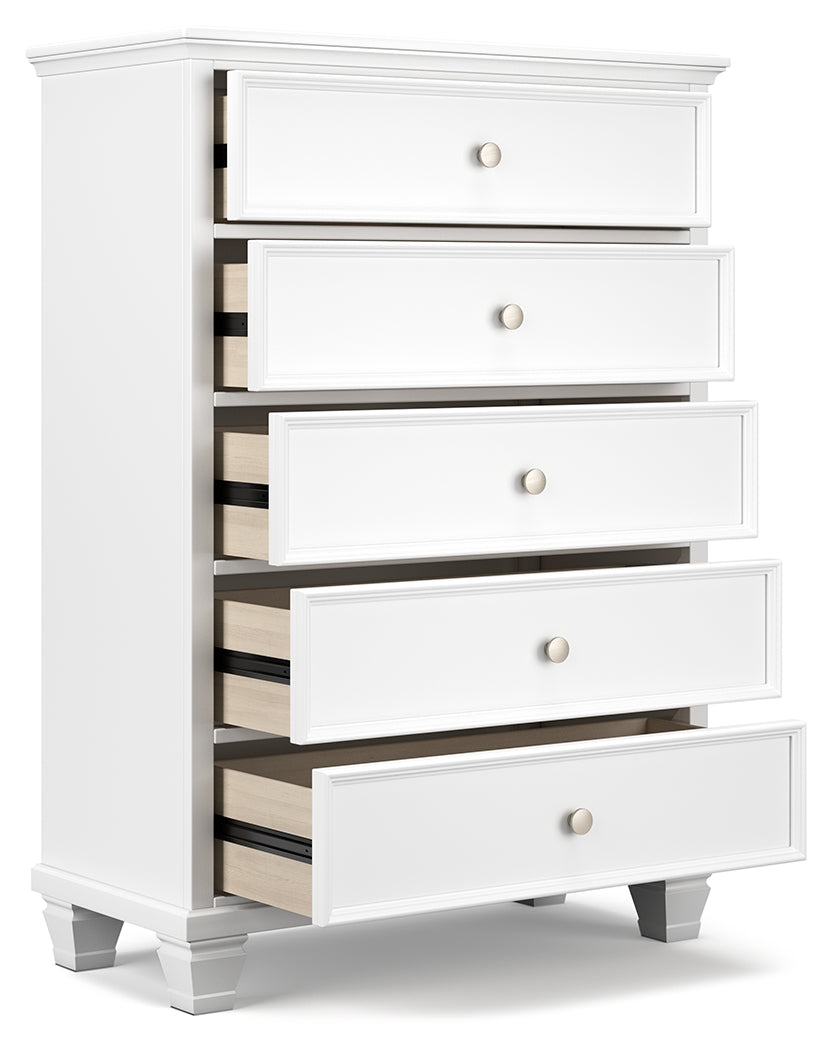 Fortman King Panel Bedroom Set, White