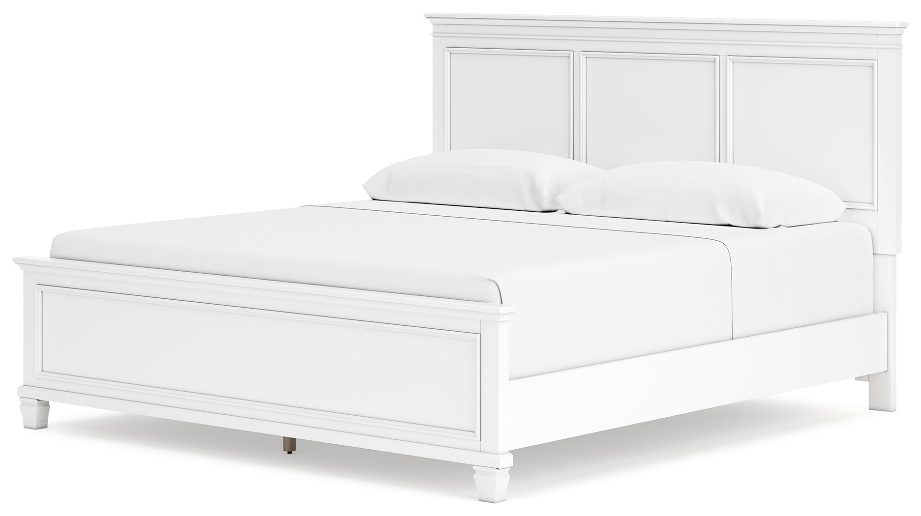 Fortman King Panel Bedroom Set, White